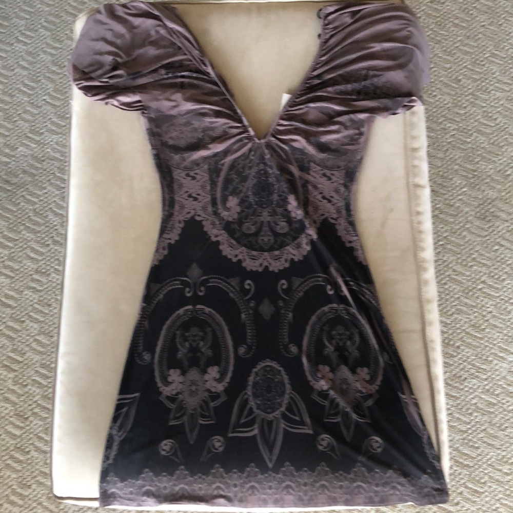 Brown and black dress from a small boutique